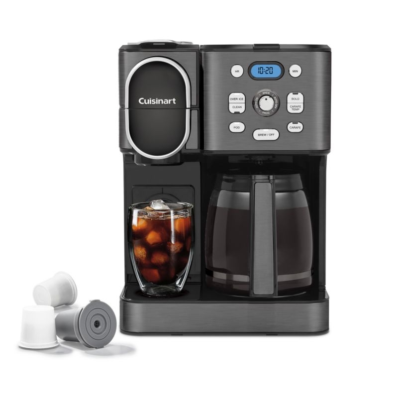 Cuisinart ® Coffee Center ® Black Stainless Steel 12-Cup Coffee Maker and Single Brewer - Image 4