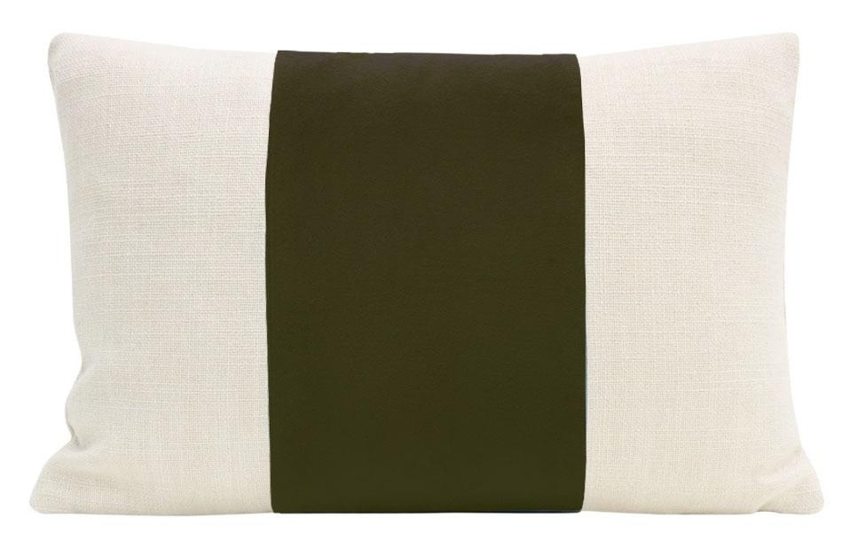 Classic Velvet Lumbar Pillow Cover, Olive, 18" x 12" - Image 0