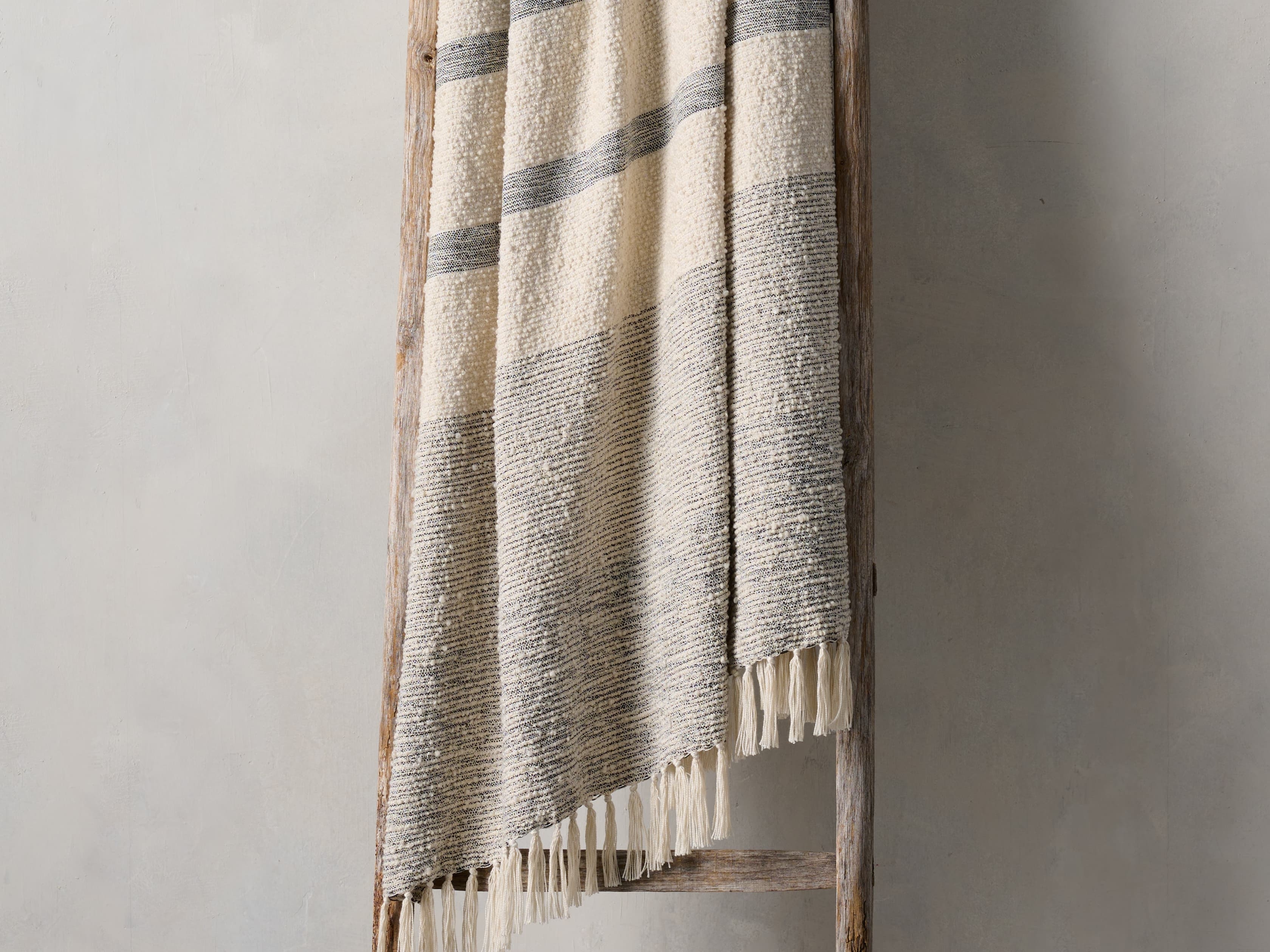 Palou Outdoor Throw in Black Cotton - Image 0
