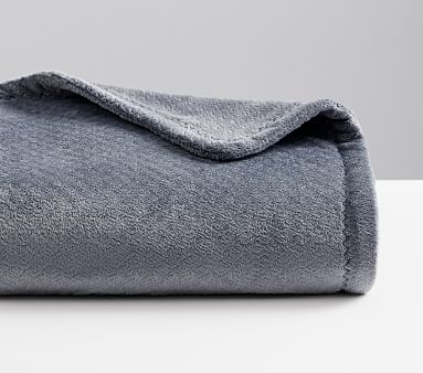 Chamois Baby Blanket, 47x47 in, Grey - Image 4