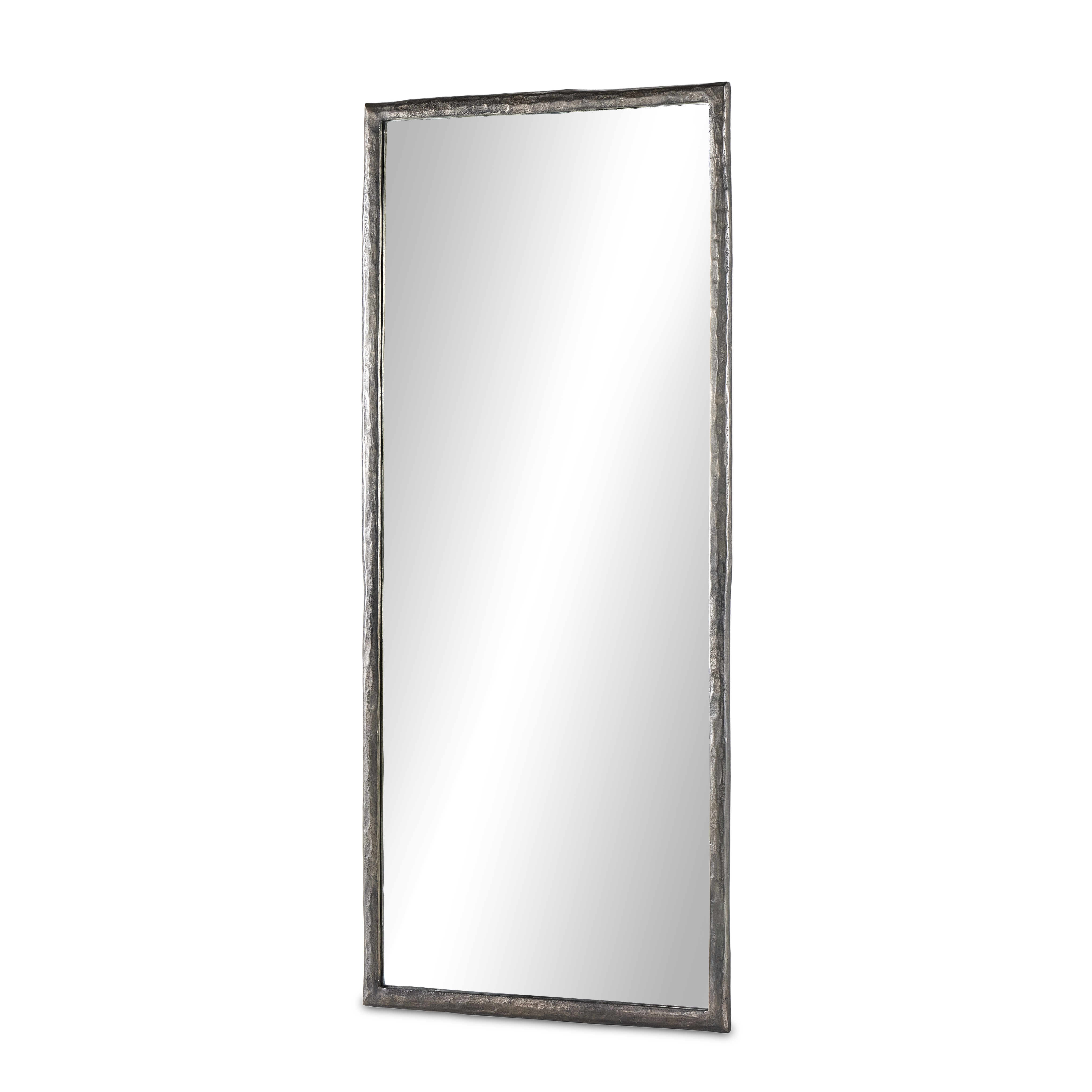 Langford Floor Mirror-Smoked Nickel - Image 1