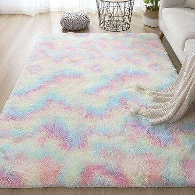 47.24"*78.74" Fluffy Carpet For Bedroom-Luxurious Soft Area Carpet, Lovely Floor Rug-Fluffy Geometric Design Carpet For Children's Baby Living Room - Image 0