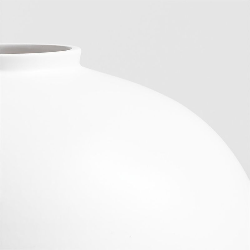 Jimena White Round Vase - Image 2
