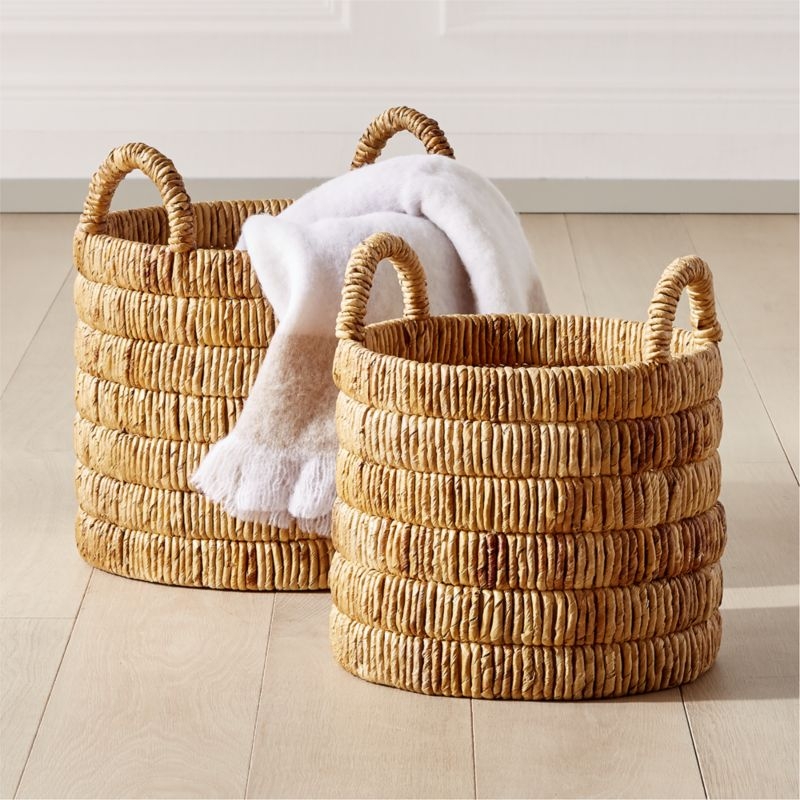 Milos Handwoven Storage Basket Medium - Image 1