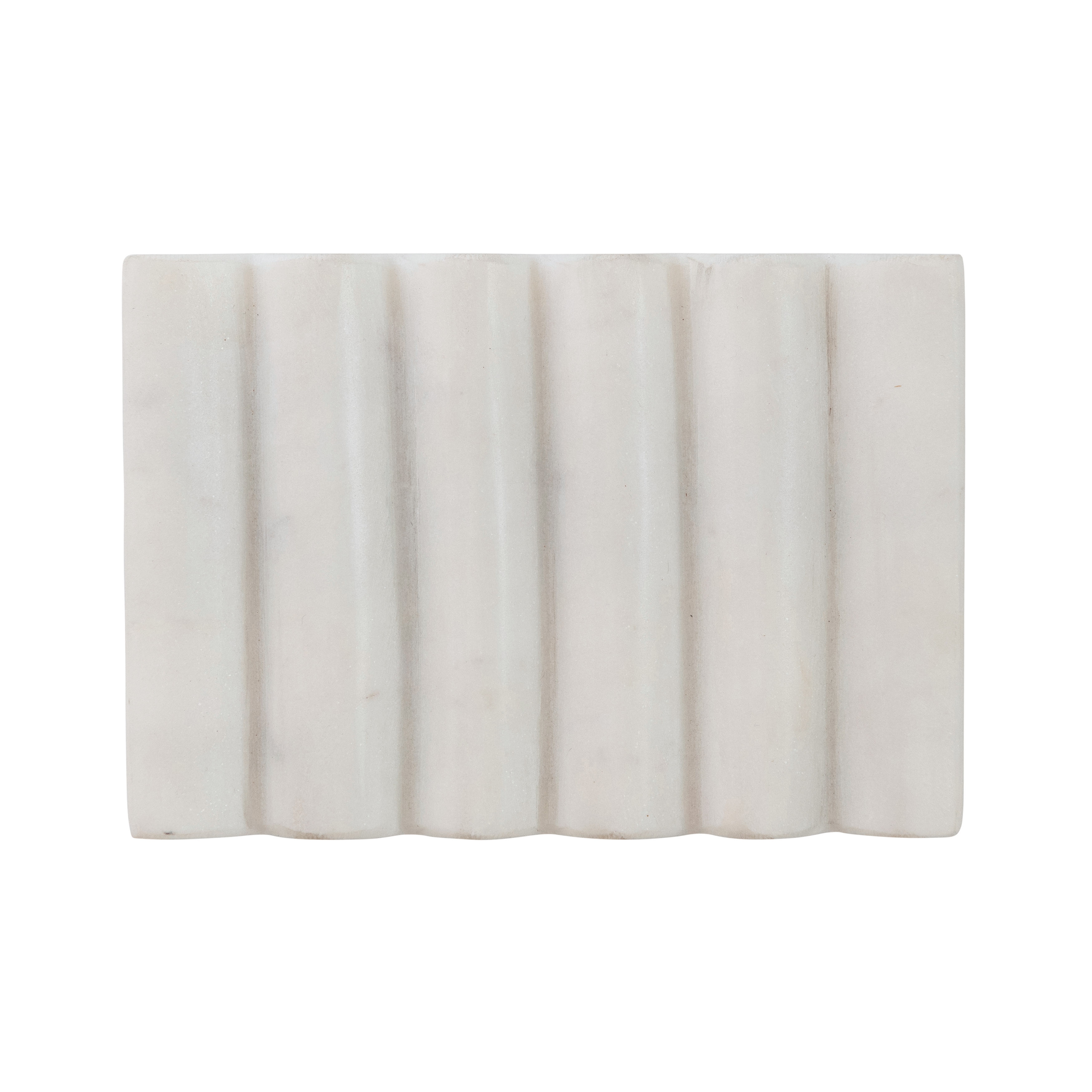 Contemporary Carved Marble Soap Dish for Bathrooms - Image 0