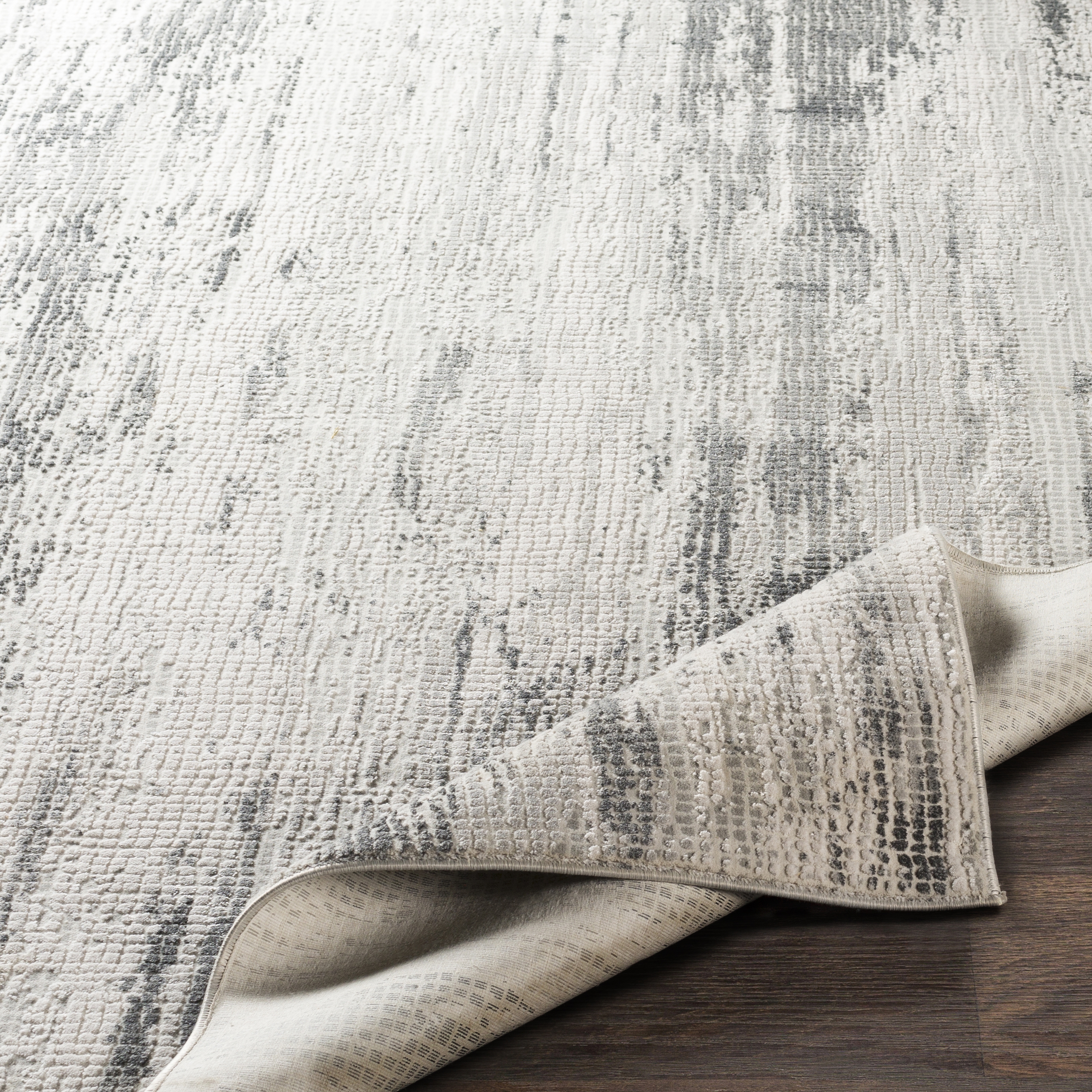 Aisha Beige Indoor 5'3" x 5'3" Machine Woven Rug - Image 4