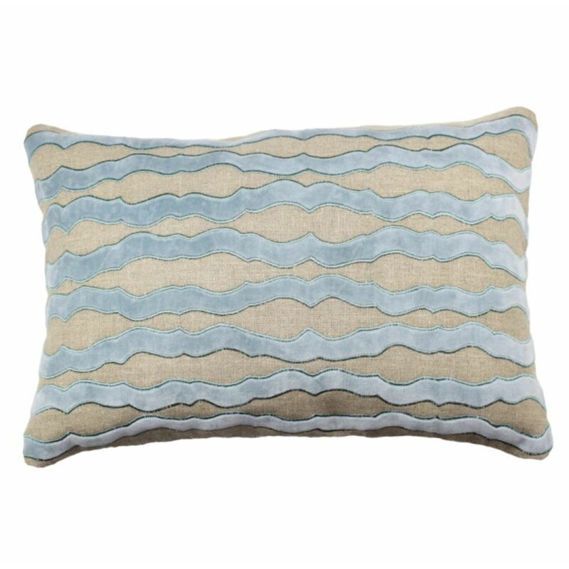 Tourmaline Home Abbey Filigree Rectangular Linen Pillow Cover & Insert - Image 0