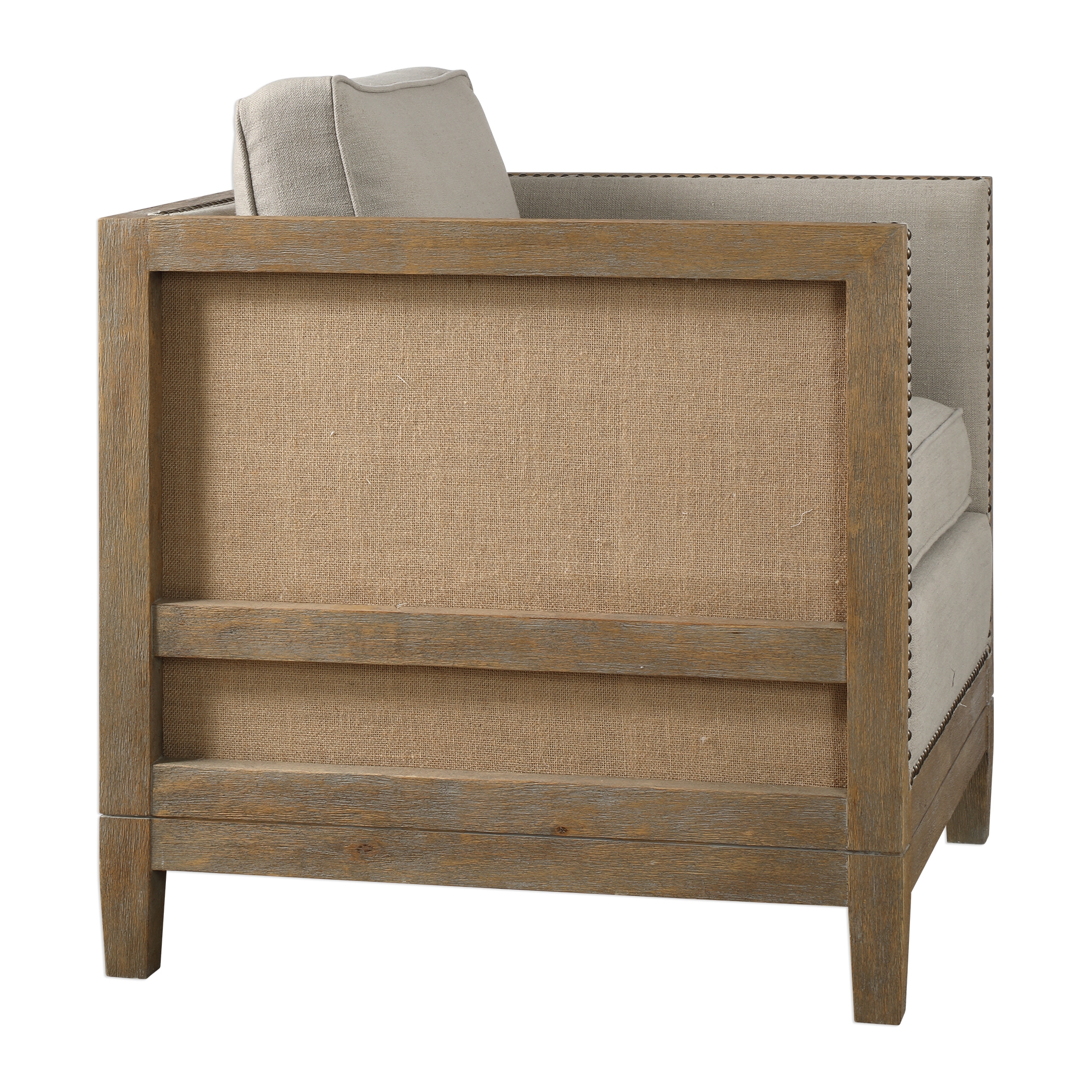Kyle Weathered Oak Accent Chair - Image 8