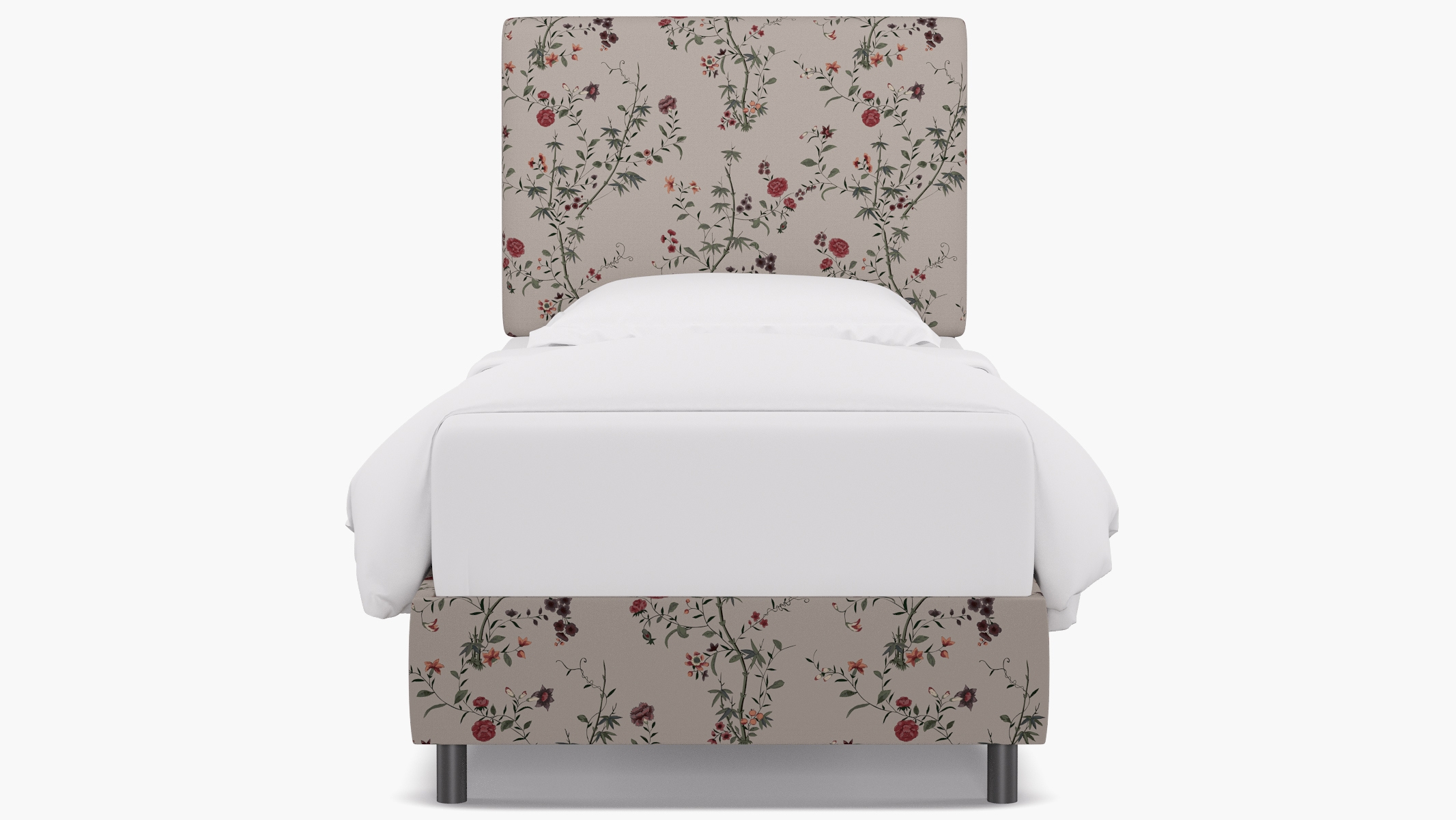 Square Back Bed, Multi Bamboo Garden, Twin - Image 0