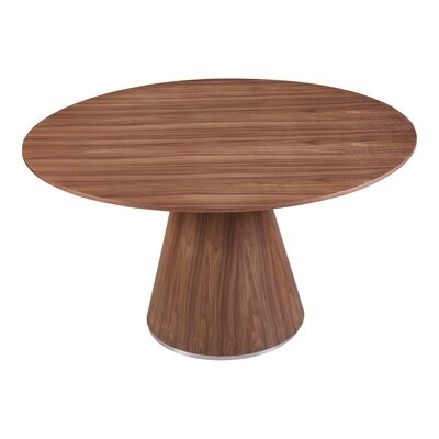 Caver 54'' Solid Wood Pedestal Dining Table - Image 0