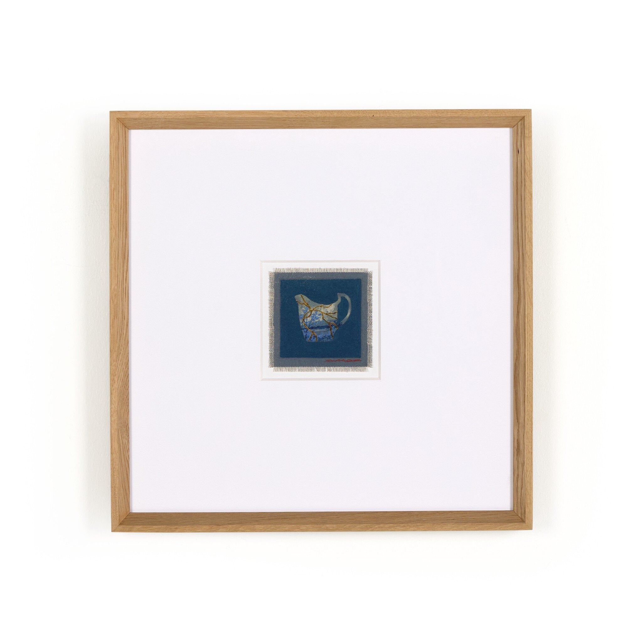 Poetic Mend Blue 3 by Laurel-Dawn Latshaw - RoofTop 1.5 Vertical Grain White Oak - Image 0