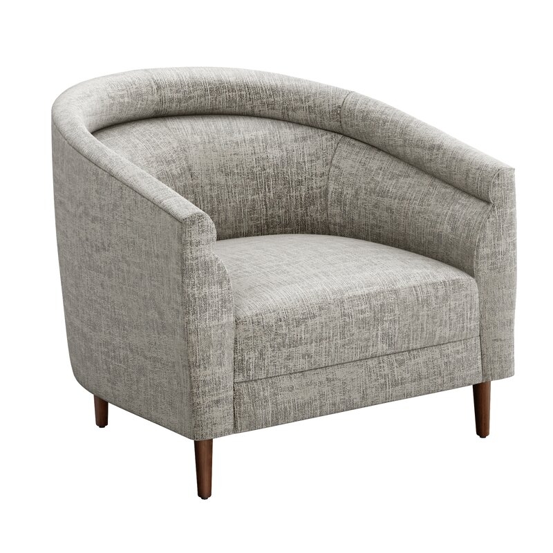 Interlude Capri Lounge Chair Upholstery Color: Feather - Image 0