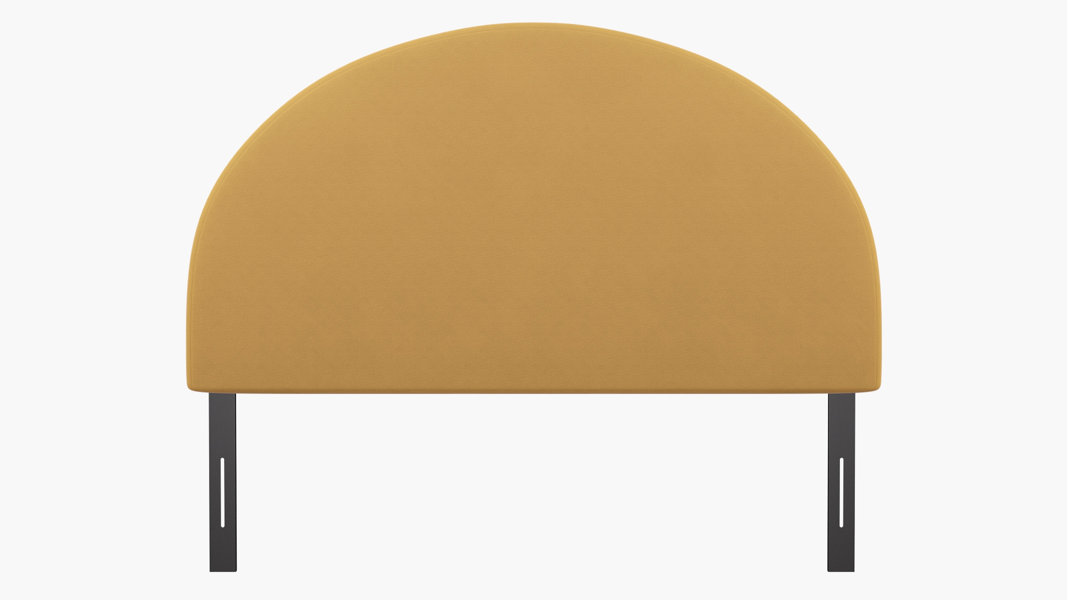 Arched Back Headboard, Curry Classic Velvet, Queen - Image 1