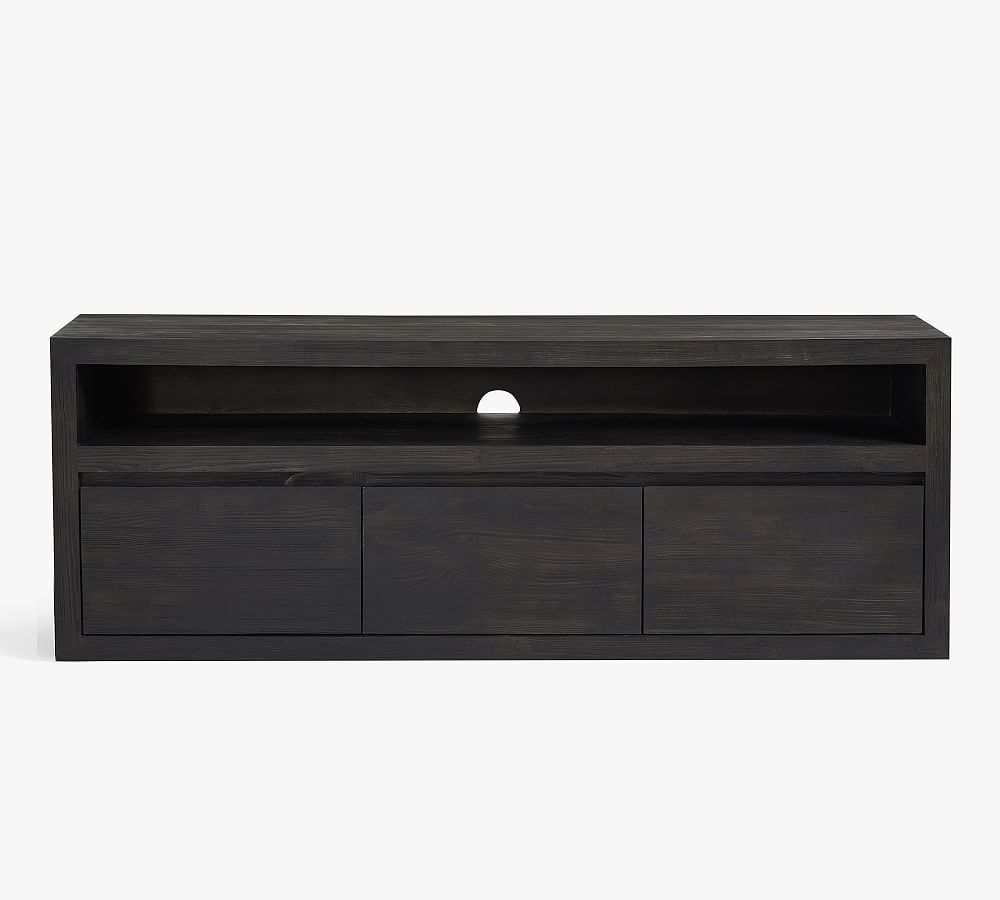 Folsom 66" Media Console with Drawers, Charcoal - Image 0
