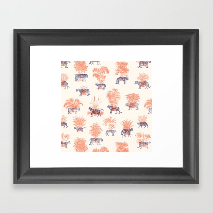 Where They Belong - Tigers Framed Art Print by Florent Bodart / Speakerine - Scoop Black - X-Small 8" x 10"-10x12 - Image 0