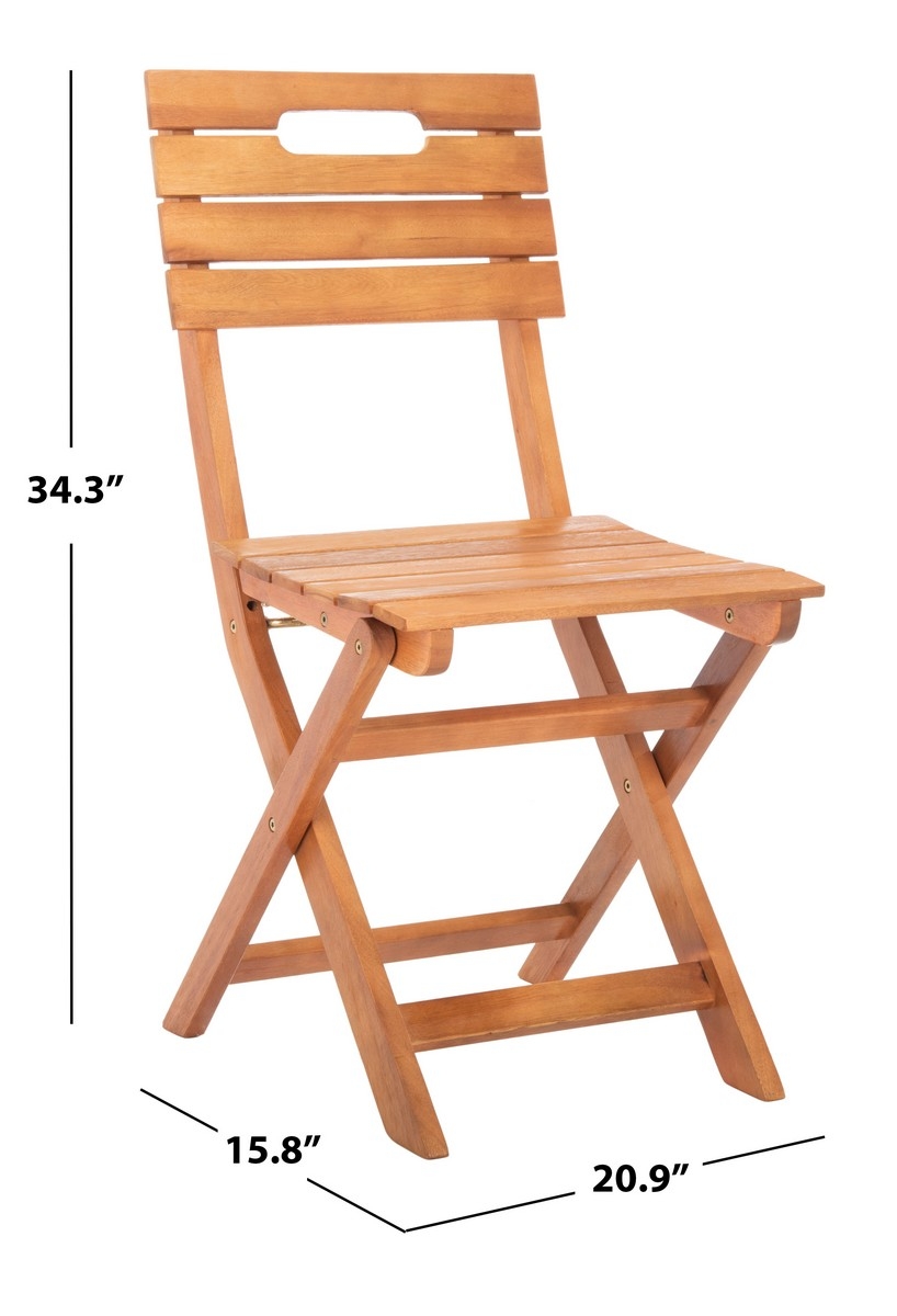 Blison Folding Chairs - Natural - Safavieh - Image 9