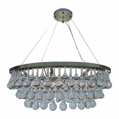 Aneira 8 - Light Unique Tiered Chandelier with Wrought Iron Accents - Image 0