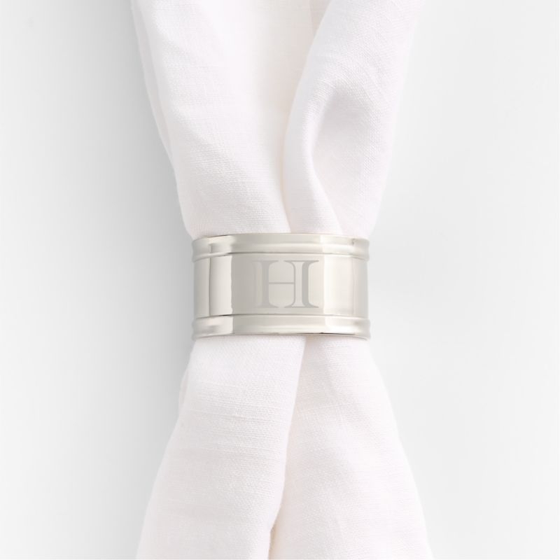 Easton Stainless Steel Finish Napkin Ring - Image 1