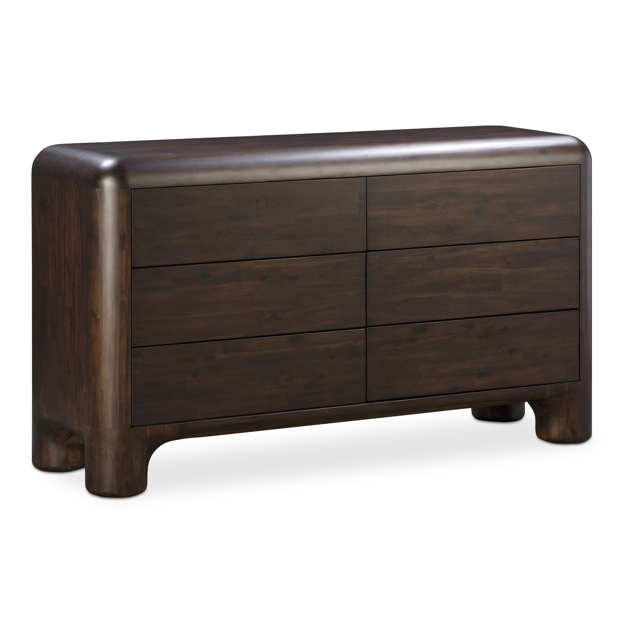 Rowan 6 Drawer Dresser Dark Brown - Image 1