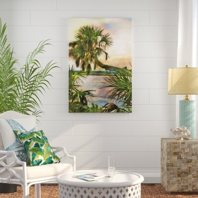 Leaning Palm by Melinda Bradshaw Painting Print on Canvas - Image 0