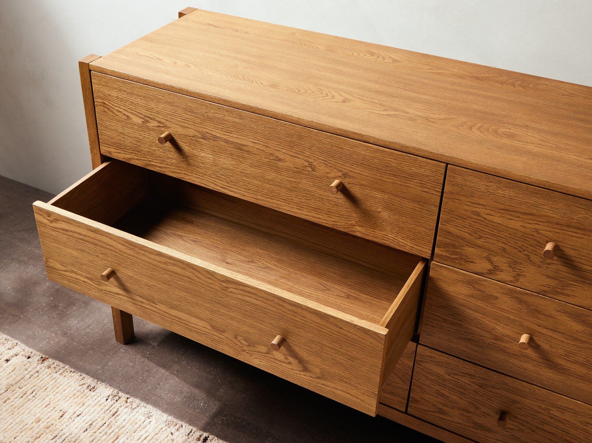 Meadow 6 Drawer Dresser - Tawny Oak - Image 14