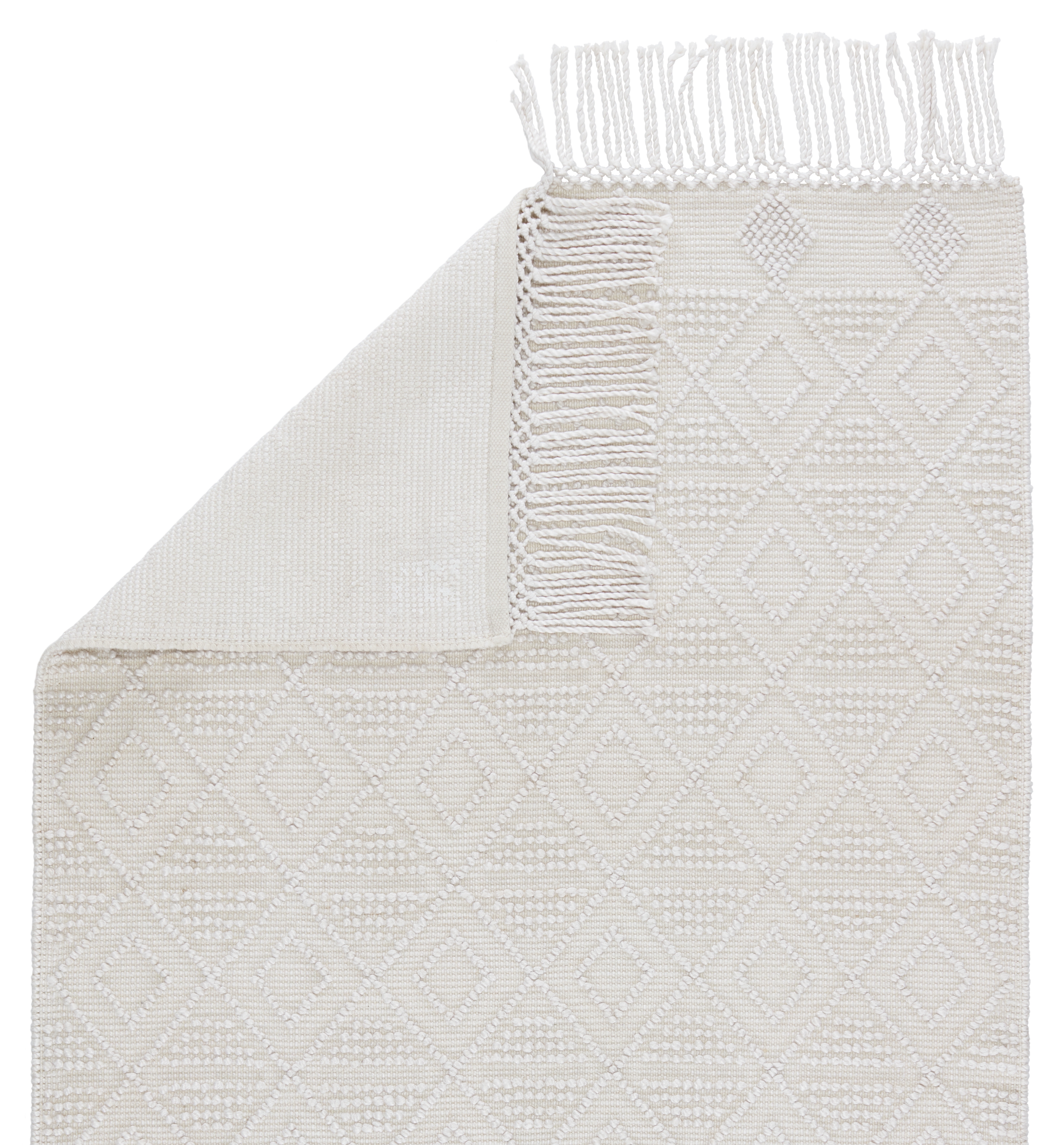 Esma Indoor/ Outdoor Geometric White/ Ivory Area Rug (8'X10') - Image 2
