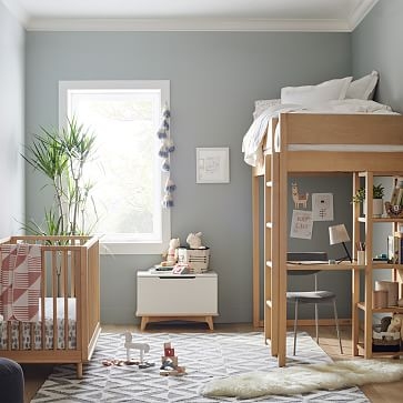 Nash Loft Bed with Desk, Full, Natural, WE Kids - Image 3