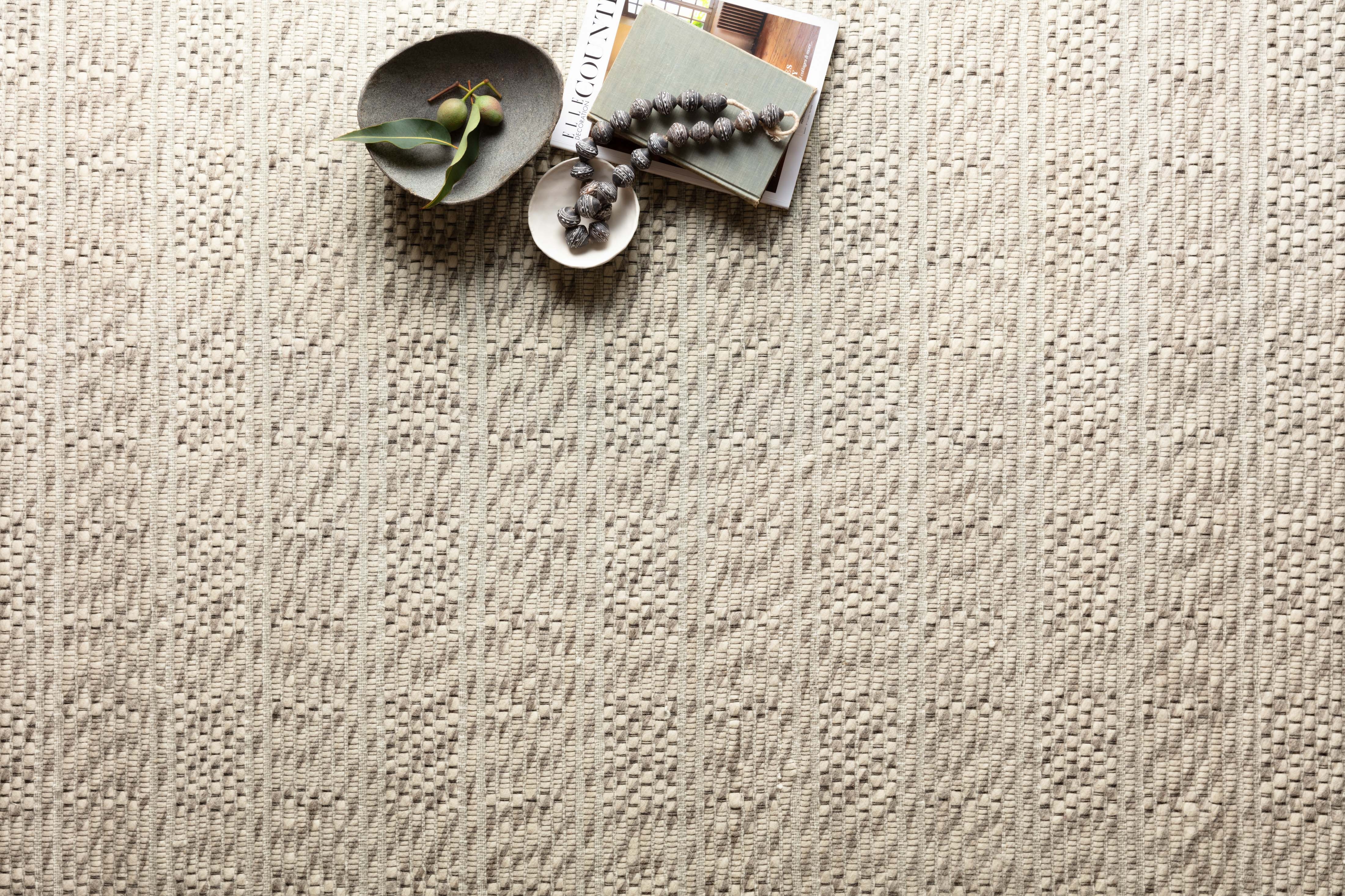 Magnolia Home by Joanna Gaines x Loloi Myra MYR-03 White / Natural 7'-9" x 9'-9" - Image 1