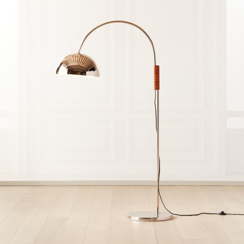 Jett Champagne Arched Floor Lamp - Image 1