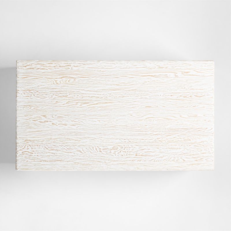 Nord Rectangular Whitewash Wood Coffee Table - Image 5