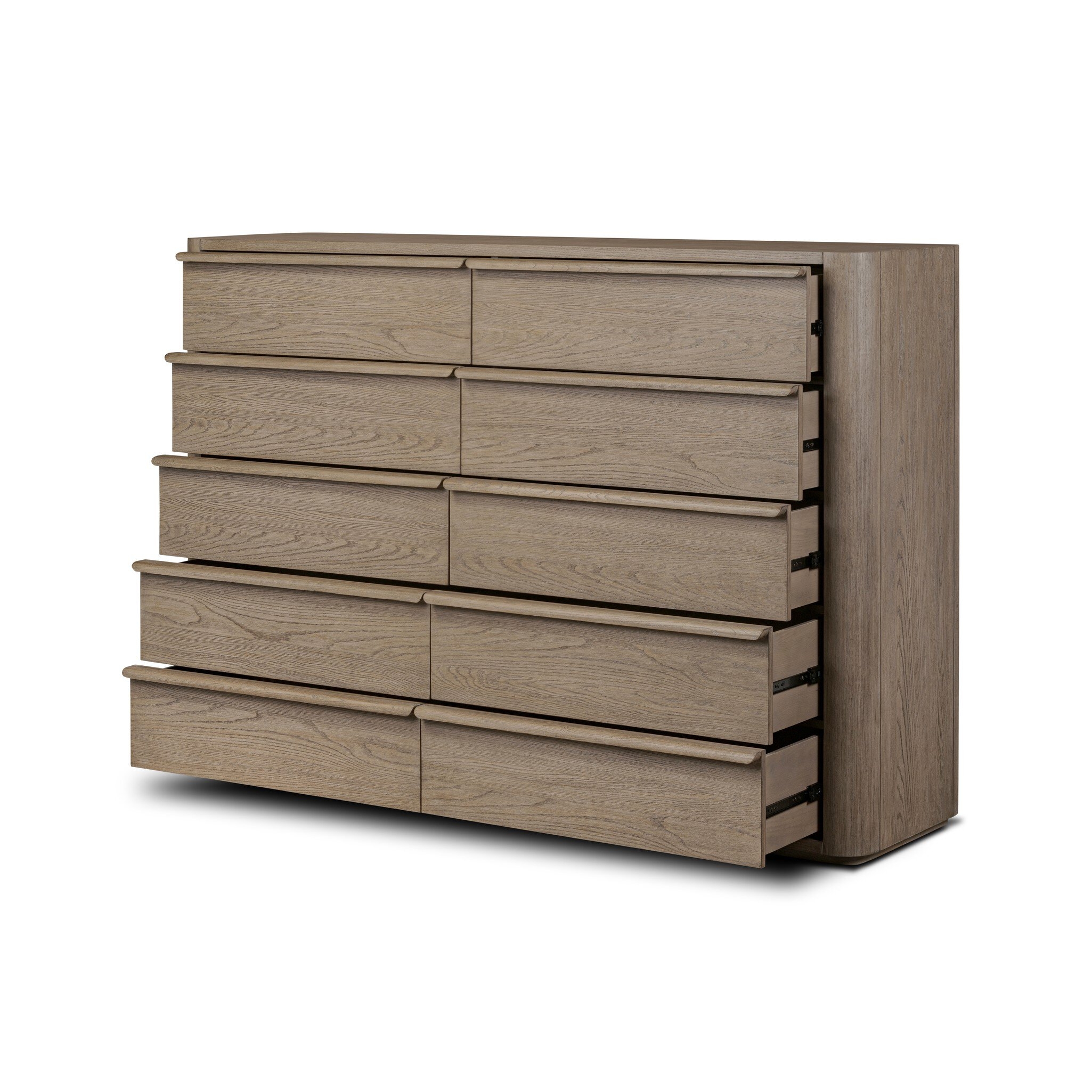 Primrose 10 Drawer Dresser - Natural Flat Oak Veneer - Image 8