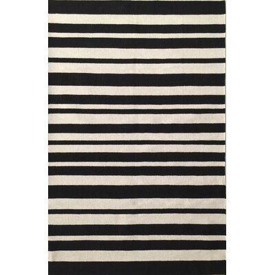 Clarinda Handwoven Wool Black/White Rug - Image 0