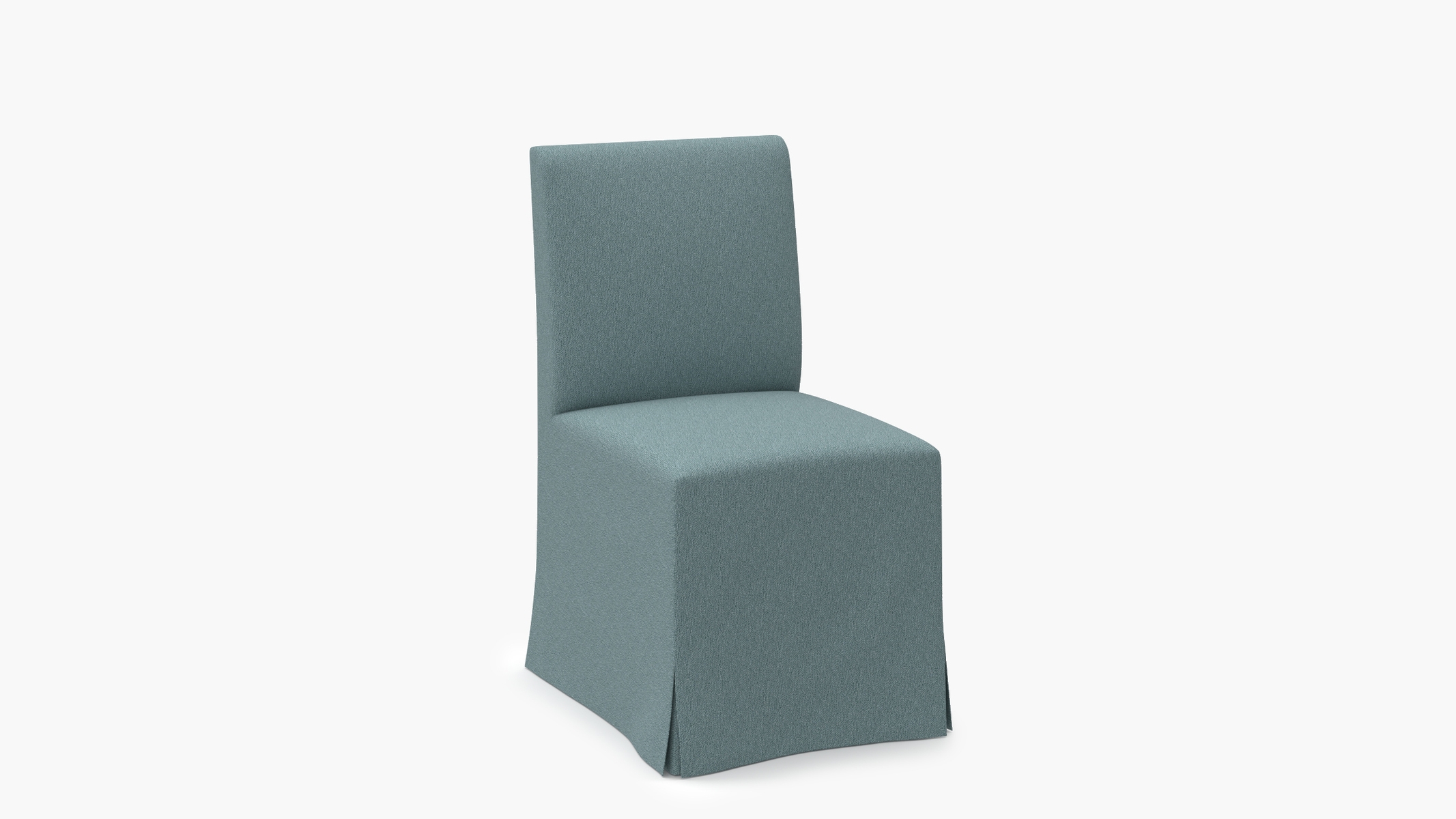 Slipcovered Signature Dining Chair, Seaglass Everyday Linen - Image 1