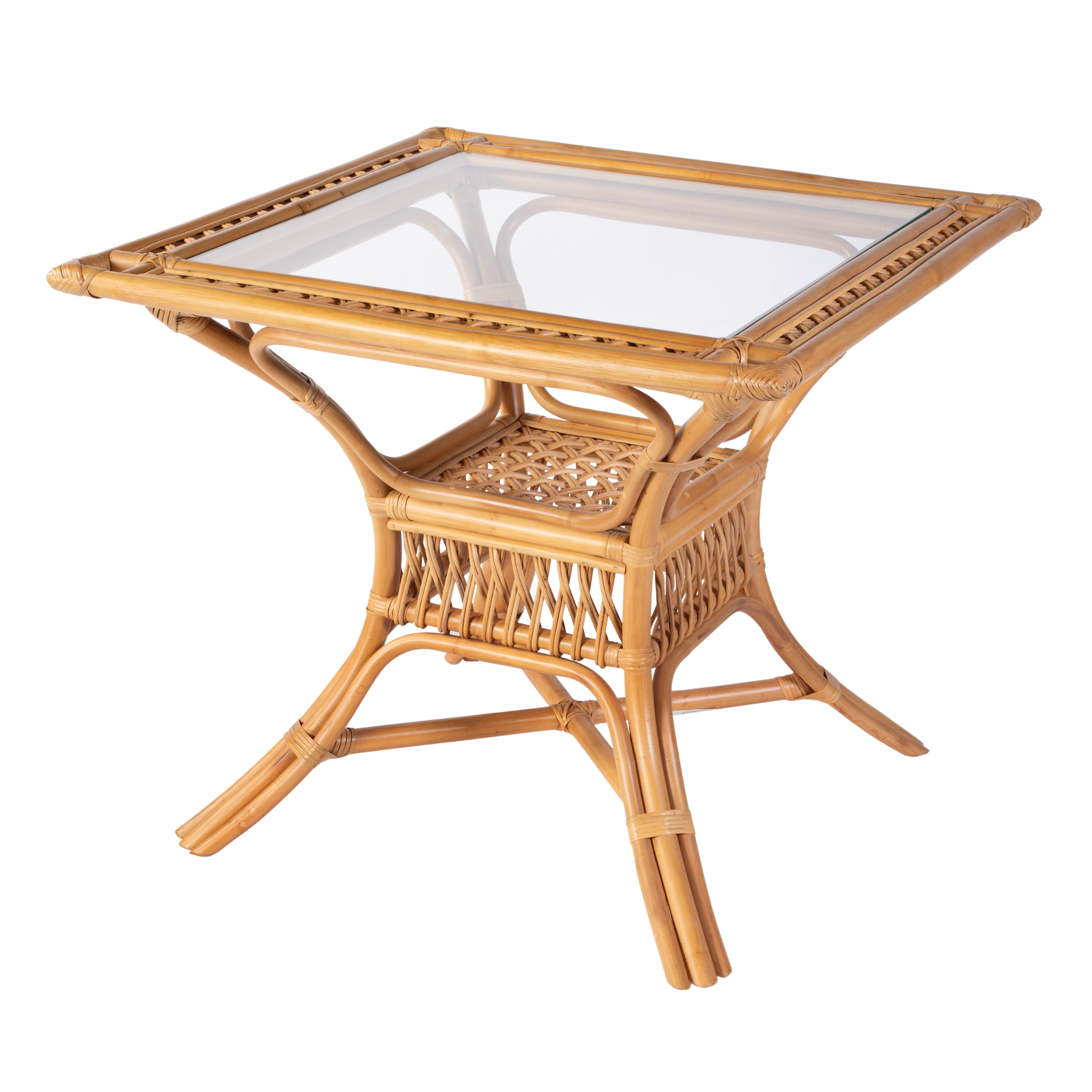 Antigua Natural Rattan Dining Table - Image 0