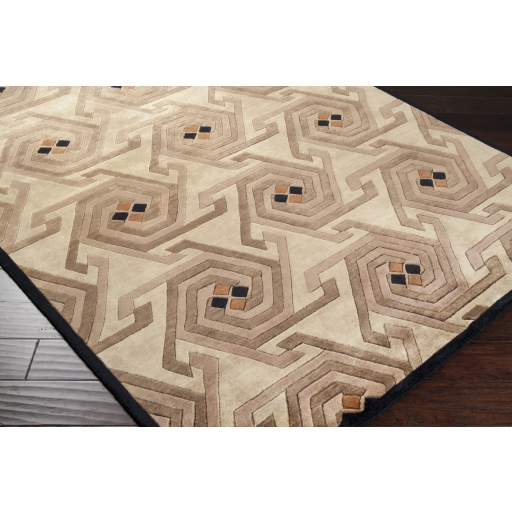 Mugal Brown Indoor 5' x 8' Handmade Rug - Image 2