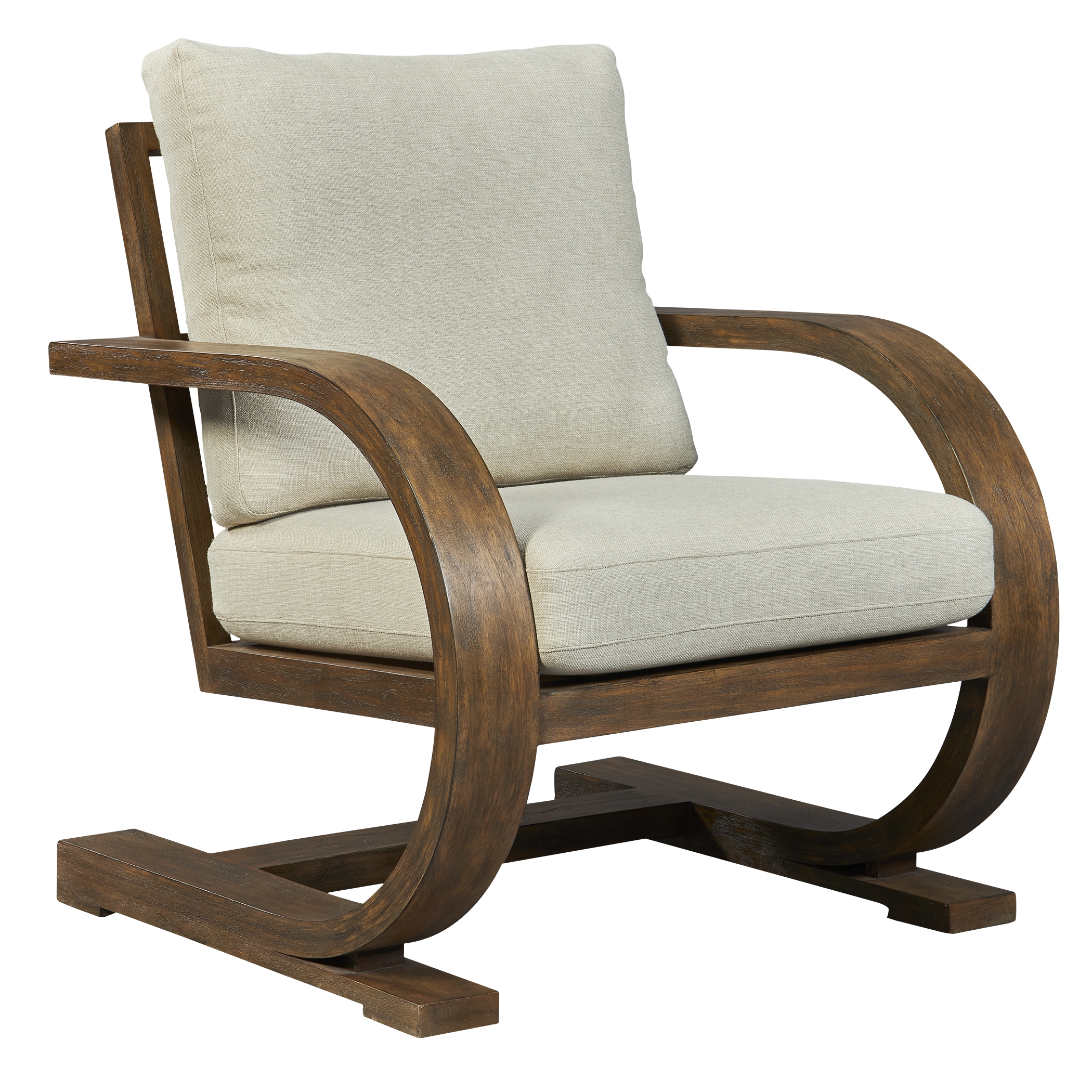 Bedrich Wooden Accent Chair - Image 3
