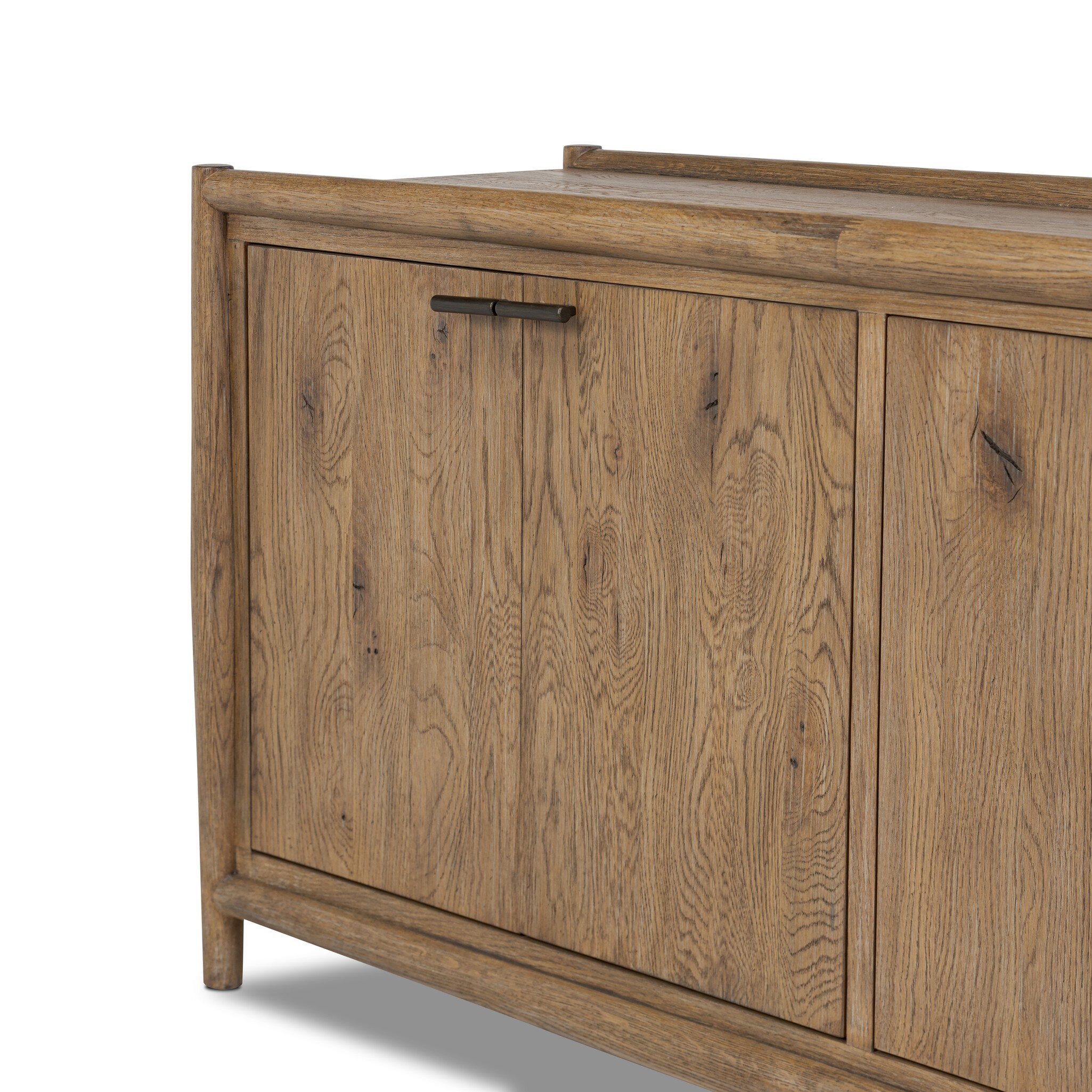 Glenview 4 Door Sideboard - Weathered Oak - Image 7