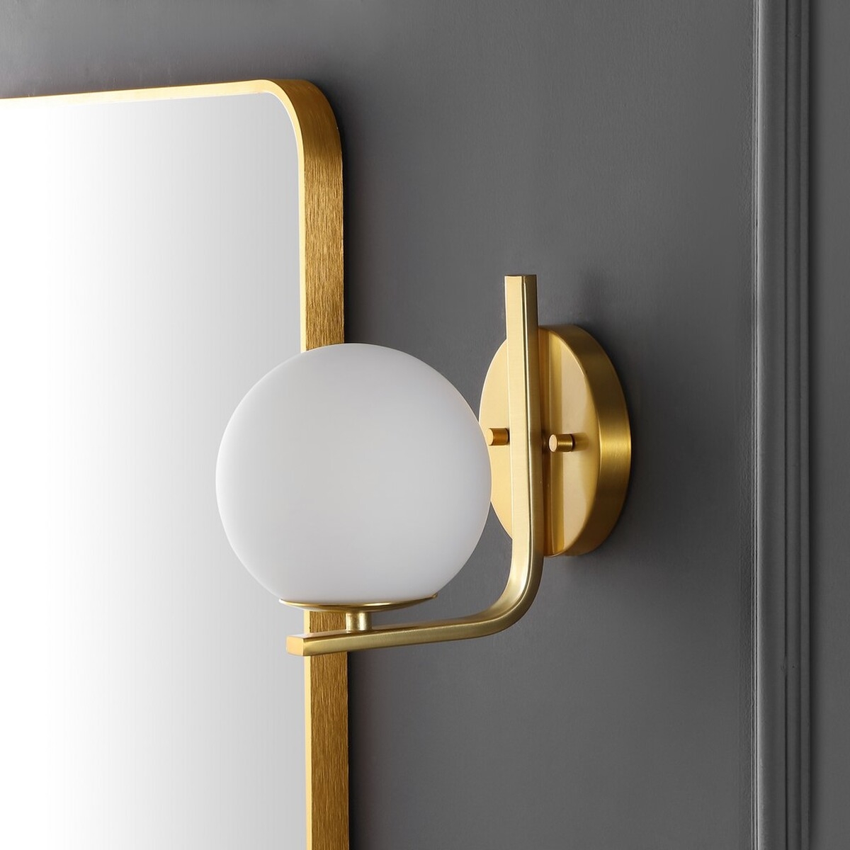 Liraz 8" Wall Sconce - Brass - Safavieh - Image 1