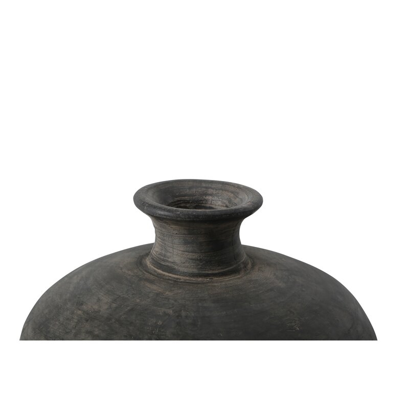 Dannebrog Indoor/Outdoor Earthenware Table Vase, Gray, 12" - Image 2
