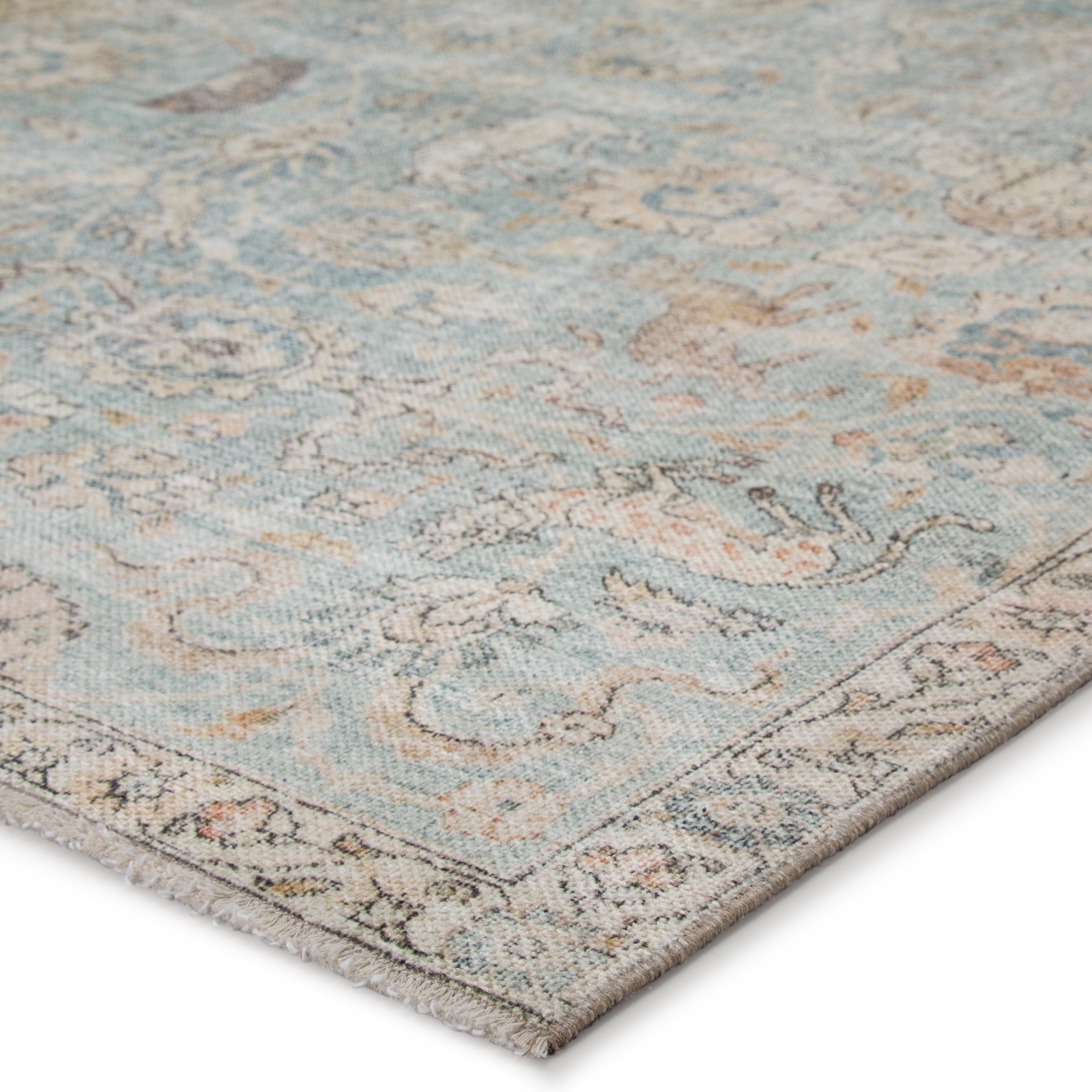 Stag Oriental Teal/ Gold Area Rug (5'X8') - Image 1