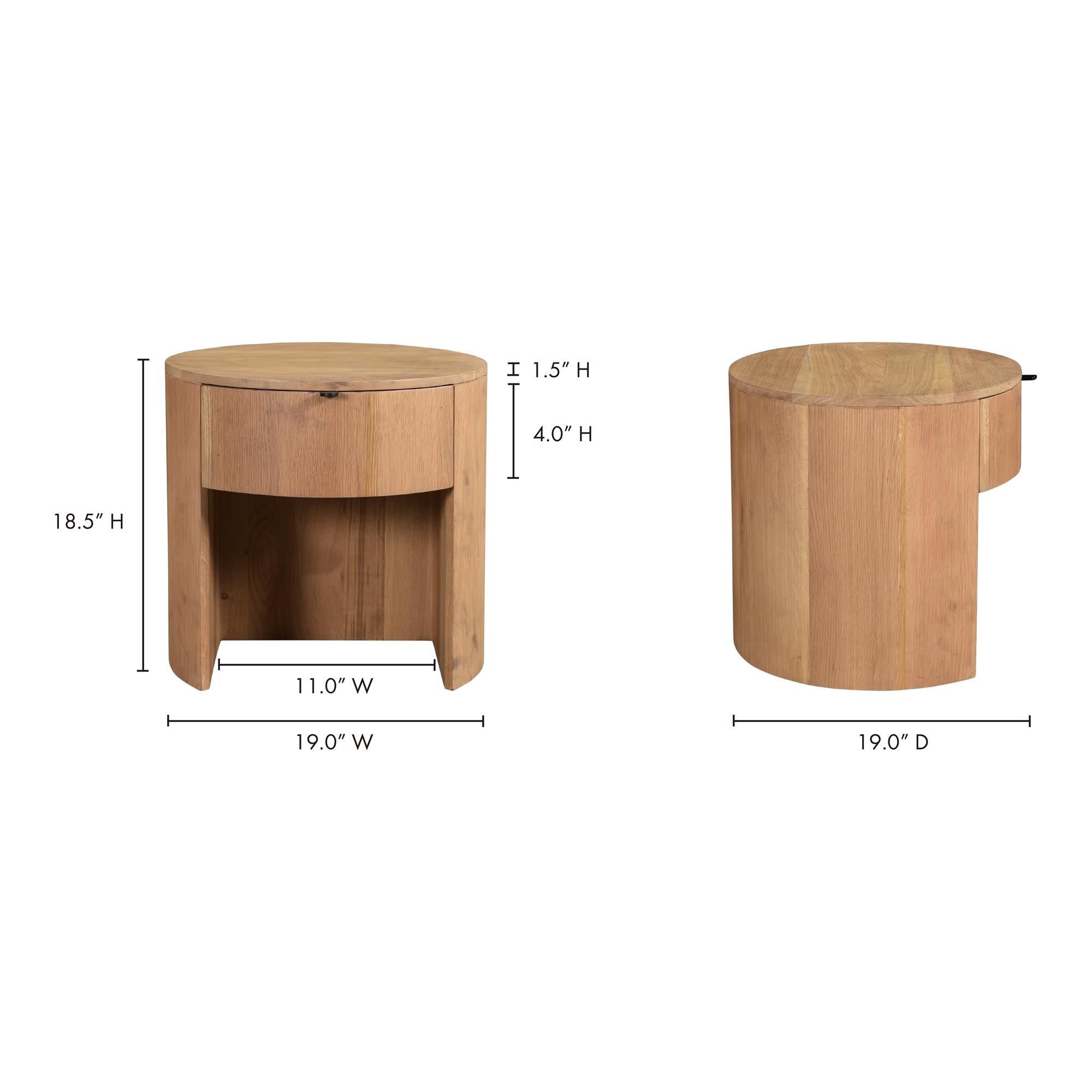 Theo One Drawer Nightstand - Image 9
