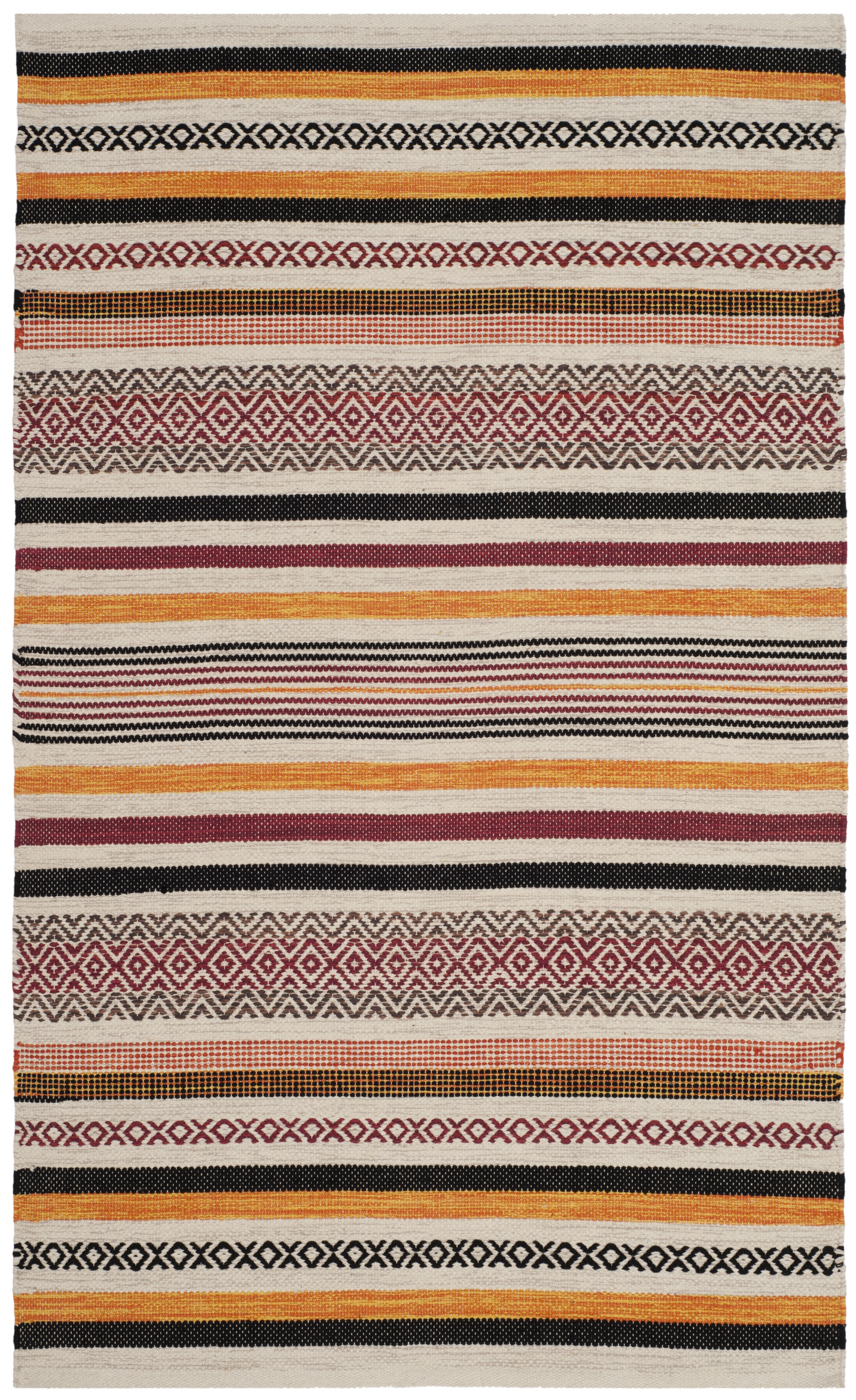 Arlo Home Hand Woven Area Rug, MTK211A, Red/Multi,  3' X 5' - Image 0