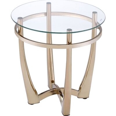 Orlando End Table In Champagne - Image 0