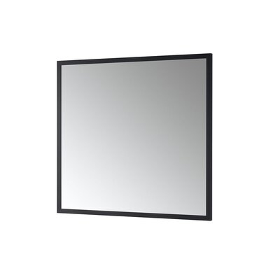 Nuova 34X36 Matte Black Framed Mirror - Image 0