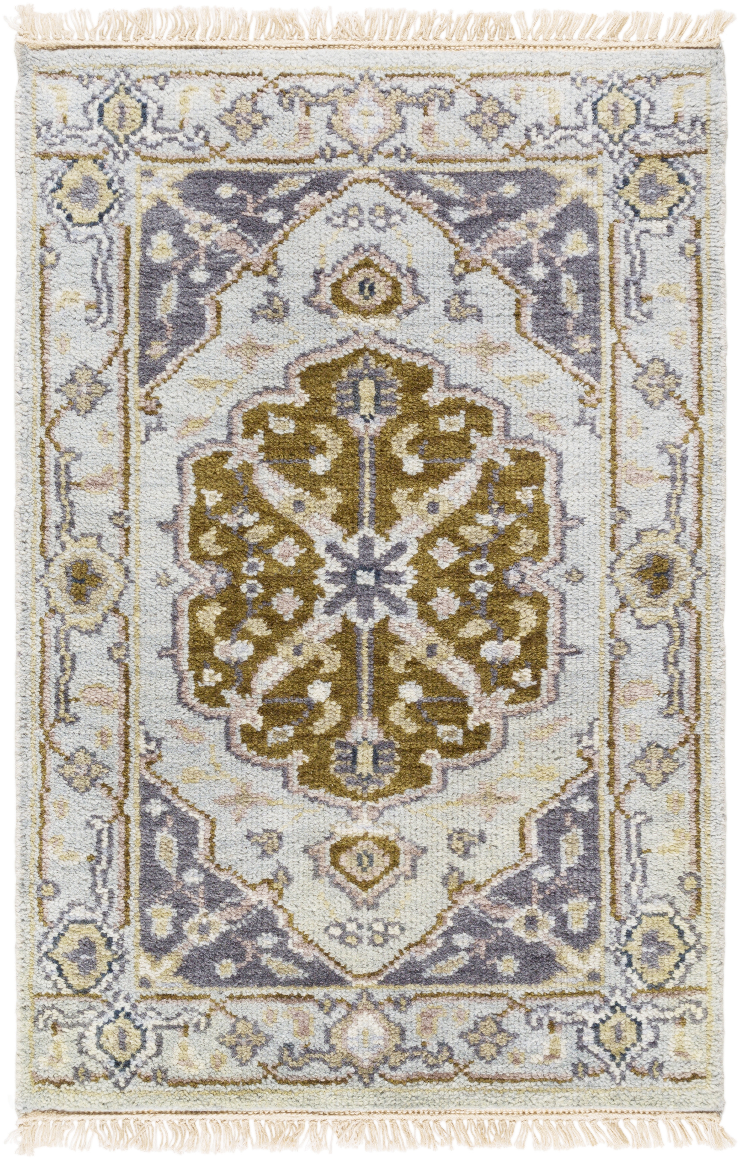 Zeus Beige Indoor 2' x 3' Handmade Rug - Image 0