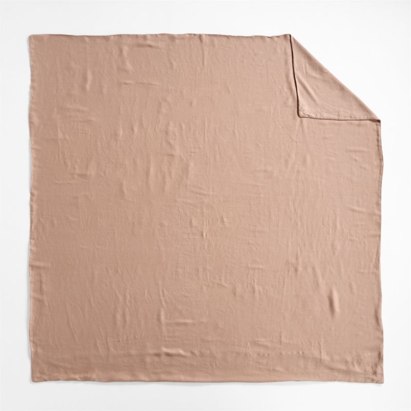 Aire Natural Hemp Terracotta King Duvet Cover - Image 2