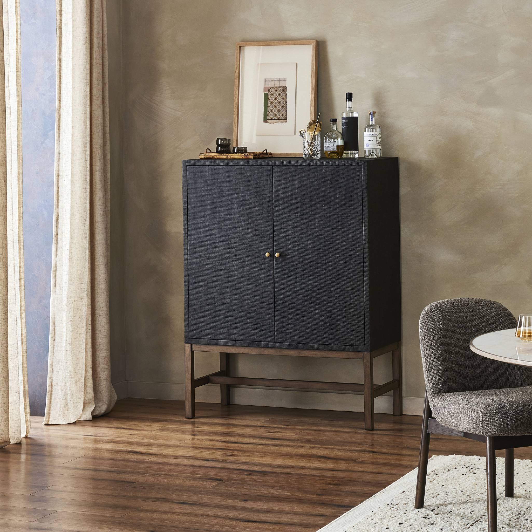 Fiona Bar Cabinet - Russet Mahogany - Image 3