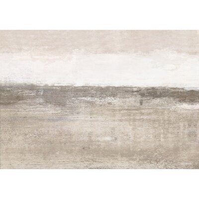 Abstract Brown Landscape - Wrapped Canvas Painting - Image 0