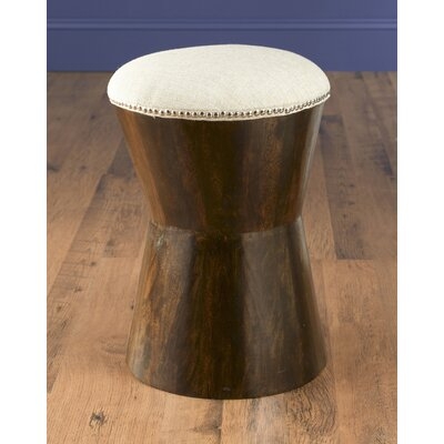Manassas Round Drum Solid Wood  Accent Stool - Image 0
