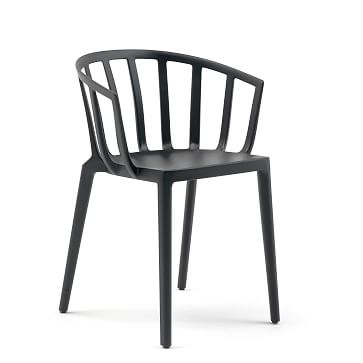 Kartell Venice Dining Chair, Black, Set of 2 - Image 3